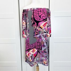 Tara Grinna Off‎ Shoulder Dress 3/4 Style 475 Small